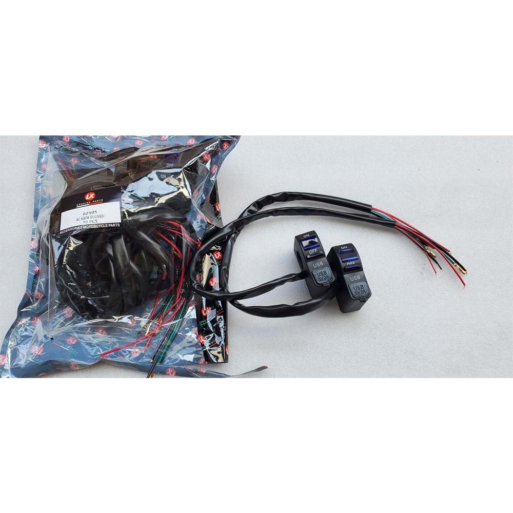 MOTOR USB ŞARJ AÇ KAPA DÜĞME